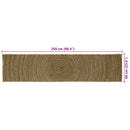 Områdetæpper Sort 60 x 250 cm Jute