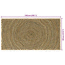 Områdetæpper Sort 80 x 150 cm Jute