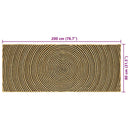 Områdetæpper Sort 80 x 200 cm Jute