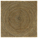 Områdetæpper Sort 120 x 120 cm Jute