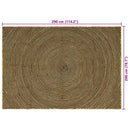 Områdetæpper Sort 200 x 290 cm Jute