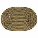 Områdetæpper Naturfarvet og sort 122 x 183 cm Jute