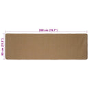 Område tæppe Lys Brun 80 x 200 cm Jute