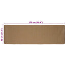 Område tæppe Lys Brun 80 x 250 cm Jute