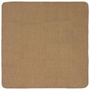 Område tæppe Lys Brun 160 x 160 cm Jute
