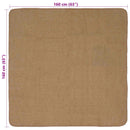 Område tæppe Lys Brun 160 x 160 cm Jute