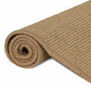 Område tæppe Lys Brun 200 x 200 cm Jute