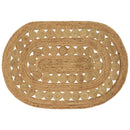 Områdetæpper Naturfarvet 100 x 152 cm Jute
