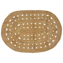 Områdetæpper Naturfarvet 122 x 183 cm Jute
