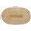 Områdetæpper Naturfarvet 152 x 245 cm Jute