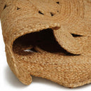 Områdetæpper Naturfarvet Ø 210 cm Jute