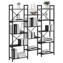 Bogreol Sort eg 156 x 25 x 167 cm Konstrueret træ