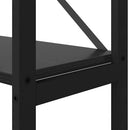 Bogreol Sort eg 40 x 30 x 155 cm Konstrueret træ