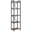 Bogreol Røget eg 40 x 30 x 155 cm Konstrueret træ