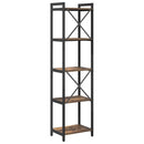 Bogreol Røget eg 40 x 30 x 155 cm Konstrueret træ