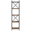 Bogreol Røget eg 40 x 30 x 155 cm Konstrueret træ