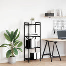 Bogreol Sort eg 40 x 30 x 119 cm Konstrueret træ