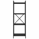 Bogreol Sort eg 40 x 30 x 119 cm Konstrueret træ