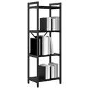 Bogreol Sort eg 40 x 30 x 119 cm Konstrueret træ