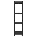 Bogreol Sort eg 40 x 30 x 119 cm Konstrueret træ