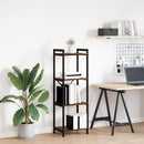 Bogreol Røget eg 40 x 30 x 119 cm Konstrueret træ