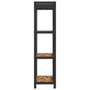 Bogreol Røget eg 40 x 30 x 119 cm Konstrueret træ