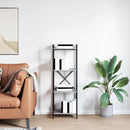 Bogreol Grå sonoma-eg 40 x 30 x 119 cm Konstrueret træ