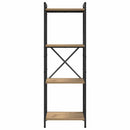 Bogreol Artisan Egetræ 40 x 30 x 119 cm Konstrueret træ