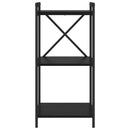Bogreol Sort eg 40 x 30 x 85 cm Konstrueret træ