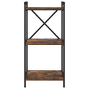 Bogreol Røget eg 40 x 30 x 85 cm Konstrueret træ