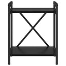 Bogreol 40 x 30 x 50 cm Konstrueret træ Sort eg