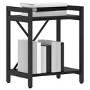 Bogreol Sort eg 40 x 30 x 50 cm Konstrueret træ
