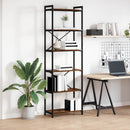 Bogreol Røget eg 60 x 30 x 189,5 cm Konstrueret træ