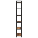Bogreol Røget eg 60 x 30 x 189,5 cm Konstrueret træ