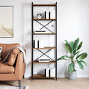 Bogreol Gammelt træ 60 x 30 x 189,5 cm Konstrueret træ