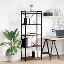 Bogreol Røget eg 60 x 30 x 155 cm Konstrueret træ