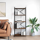 Bogreol Røget eg 60 x 30 x 155 cm Konstrueret træ
