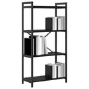 Bogreol Sort eg 60 x 30 x 120 cm Konstrueret træ