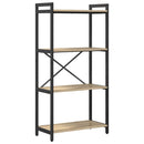 Bogreol Sonoma eg 60 x 30 x 120 cm Konstrueret træ