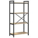 Bogreol Sonoma eg 60 x 30 x 120 cm Konstrueret træ