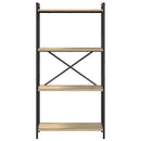 Bogreol Sonoma eg 60 x 30 x 120 cm Konstrueret træ