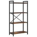 Bogreol Røget eg 60 x 30 x 120 cm Konstrueret træ