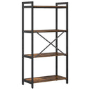 Bogreol Røget eg 60 x 30 x 120 cm Konstrueret træ
