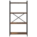 Bogreol Røget eg 60 x 30 x 120 cm Konstrueret træ