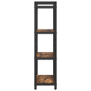 Bogreol Røget eg 60 x 30 x 120 cm Konstrueret træ