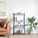Bogreol Grå sonoma-eg 60 x 30 x 120 cm Konstrueret træ