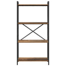 Bogreol Gammelt træ 60 x 30 x 120 cm Konstrueret træ