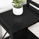Bogreol 60 x 30 x 85 cm Konstrueret træ Sort eg