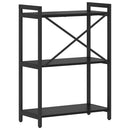 Bogreol 60 x 30 x 85 cm Konstrueret træ Sort eg