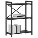Bogreol Sort eg 60 x 30 x 85 cm Konstrueret træ